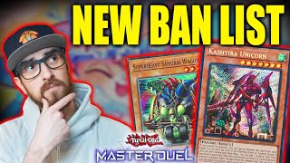 Master Duels BAN List IS HERE Kashtira Superheavy [upl. by Aimaj]