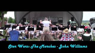 Star Wars The Marches  John Williams  Star City Community Band  June 26 2022 [upl. by Cornwall361]