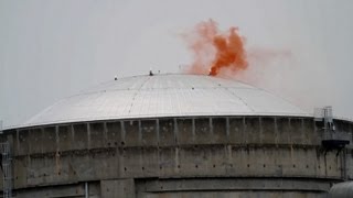 Greenpeace activist flies into French nuclear plant [upl. by Harvie757]