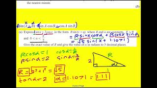 AL Edexcel Oct 2020 paper 1 pure q6 Maths A Level [upl. by Acinoreb]