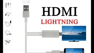 КАБЕЛЬ HDMI LIGHTNING ДЛЯ ПОДКЛЮЧЕНИЯ К ТЕЛЕВИЗОРУ IPAD IPHONE [upl. by Ecnaret]