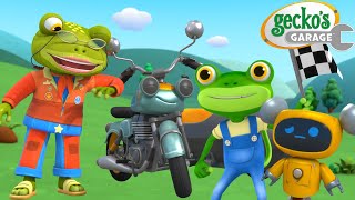 Grandmas Awesome Motorbike Show 🏍️  Geckos Garage 🚚  Cartoons For Kids  Toddler Fun Learning [upl. by Jehias425]