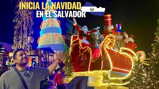 2024COMIENZAN las Fiestas El Salvador Gran INAGURACION de villa Navideña en El Salvador del mundo [upl. by Snoddy]