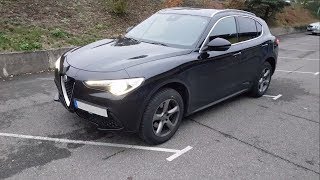 Alfa Romeo Stelvio 20 turbo 200 PS AWD 8 Gear automatic acceleration and overview [upl. by Ahsap]