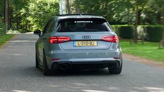 750HP TTE700 Audi RS3 8V  Accelerations Flames amp Revs [upl. by Baxy]