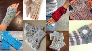 Gorgeous and elegent crochet gloves design ideas❤️ [upl. by Rico]