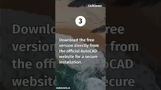 5 Essential Steps to Install Free AutoCAD2025 for Beginners civilengineering engineering building [upl. by Ennovehc]