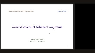 Generalisations of Schanuel conjecture [upl. by Baggott959]