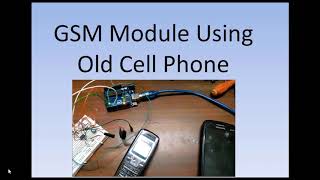 Working of GSM module using old cell phone  explained [upl. by Devland]