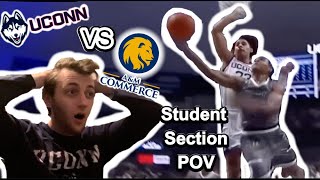 UConn vs East Texas AampM Basketball  Game Day  Student Section POV [upl. by Aleak645]