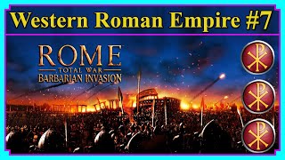 Western Roman Empire Campaign 7 Valentinianus Rides Again  Rome Total War  Barbarian Invasion [upl. by Knipe]