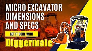 Micro Excavator Dimensions and Specs [upl. by Ihcas]