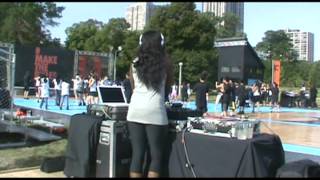 DJ Dimepiece at Nike Chicago Event 62312 [upl. by Boiney923]