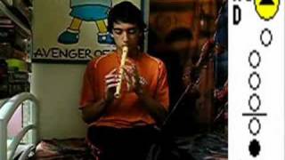 Eponas Song on a recorder soprano  How to play [upl. by Aneeuqahs]