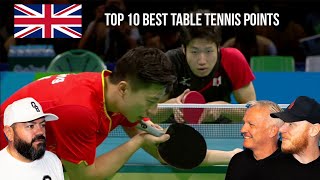 Top 10 Best Table Tennis Points REACTION  OFFICE BLOKES REACT [upl. by Benoite]