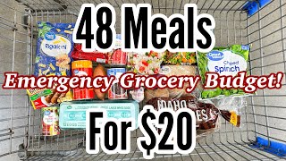 48 MEALS FOR 20  Quick amp EASY Cheap Meal Ideas  Emergency Grocery Budget Shopping  Julia Pacheco [upl. by Darren821]