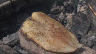 Trail Chef How To Bake A Fish On a Rock [upl. by Cower4]