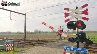 Spoorwegovergang Zenderen 😍4K😍  Dutch railroad crossing [upl. by Terle]