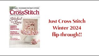 Just Cross Stitch Winter 2024 flip through [upl. by Llenahc298]