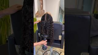 Blending her Natural Hair with Extensions [upl. by Hilel]