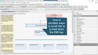 Rhapsody Tip 26  Avoiding kinky lines eg when drawing activity diagrams Simple [upl. by Ynahpit]