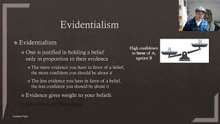 Justification for Beliefs  Evidentialism [upl. by Ahsiemaj406]