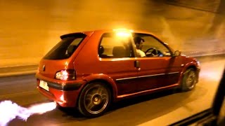 Peugeot 106 GTI  Otoban Faresi REMUS [upl. by Yrannav]