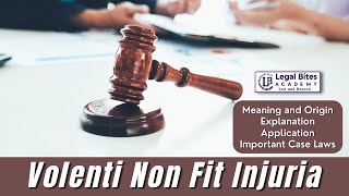 Volenti Non Fit Injuria  Meaning  Origin  Explanation  Application  Important Case Laws [upl. by Rockafellow]