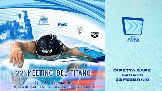 22°Meeting del Titano di Nuoto  11° Gran Prix dInverno  Giornata Sabato 22022025 [upl. by Sadye917]