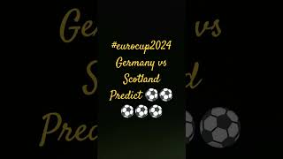 Germany vs Scotland todays 1st mach eurocup2024 Germany Scotland eurocuplive football [upl. by Etnohc]