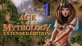 Age of Mythology Extended Edition M 1  Omens Campaign walkthrough Difficulty  Titan [upl. by Asereht]