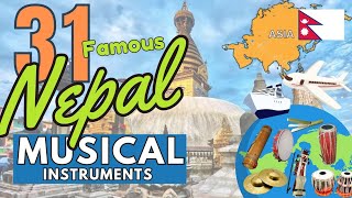 31 FAMOUS NEPAL MUSICAL INSTRUMENTS WITH NAMES AND PICTURES [upl. by Anissa911]