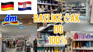 Cijene proizvoda u DMu u Hrvatskoj i Njemackoj usporedba  DM HAUL 🛒🇩🇪🇭🇷 [upl. by Annek]