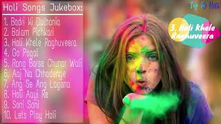 Top 10 Bollywood Songs Of Holi 2019 New Latest Holi Songs Jukebox 2019 [upl. by Gabrielle]