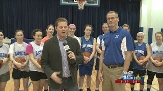 Hamilton Marines girls basketball named FWO Team of the Week on WANETV on 21814 [upl. by Zennas]