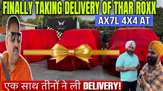 Finally Thar Roxx AX7 L 4X4 AT ki delivery Le li  Premium kitna dena pda jaldi delivery k liye [upl. by Leid]