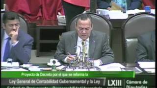 Aprobación Ley Gral de Contabilidad y Ley Federal de Presupuesto Gral y Particular [upl. by Derf]