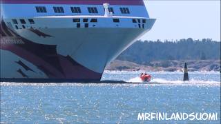 Baltic Princess Forced To Signal Several Times To The Sailboats 11 08 2024 [upl. by Ymaj929]