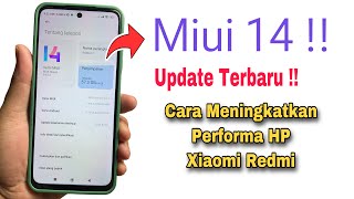 Cara Meningkatkan Performa Hp Xiaomi Miui 14 [upl. by Elinore]