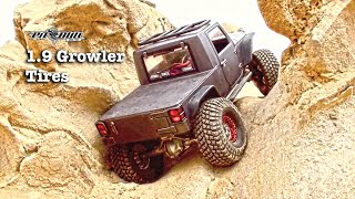 Pit Bull RC  19 Growler AT Tires  Rock Crawling  Corona Del Mar Beach [upl. by Anihta]