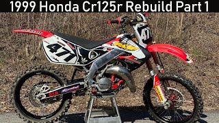 1999 Cr125 Yearly Rebuild Part 1 [upl. by Saul]