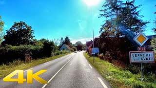 4K  Louviers  VerneuilsurAvre  France  Normandy Region  2024  107 [upl. by Htiderem912]