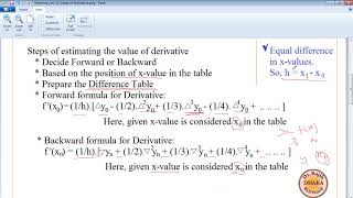 Numerical Analysis Lecture 13 Estimating Value of Derivative [upl. by Mahgirb]