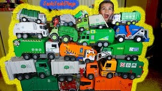 HUGE Garbage Truck Toy Collection Toy Trucks for Children  JackJackPlays [upl. by Anima]