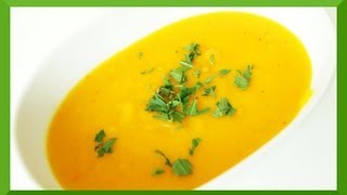 Kürbissuppe Rezept mit Hokkaido Kürbis [upl. by Ynettirb]