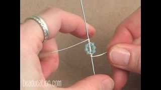 Wirework Pinwheel Pendant Tutorial  Beaducationcom [upl. by Lad]