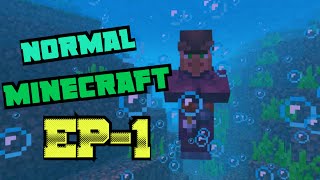 Normal Minecraft series EP 1 ❤️  HARDEST VILLAN [upl. by Ainaled]