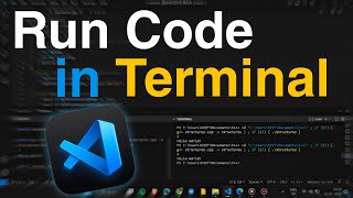 How to run code in terminal in VS code  Visual studio Code [upl. by Ronnica]