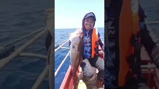 Amberjack 7kg ilovefishing jigging patarbolinao [upl. by Stilwell]