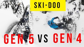 SKIDOO GEN 5 TURBO VS GEN 4 TURBO  Sled Wyo Vlog 14 [upl. by Ner202]